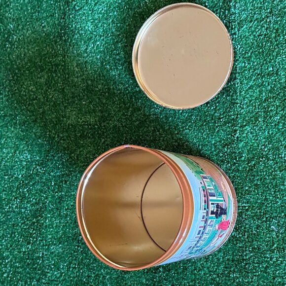 Hershey "Chocolate Town Trolley" Vintage 1992 Rare Tin Can Storage with Lid Tak - Picture 9 of 11